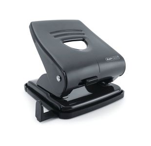 Rapesco 827 2Hole Mtl Punch Blk Pf827Ab1