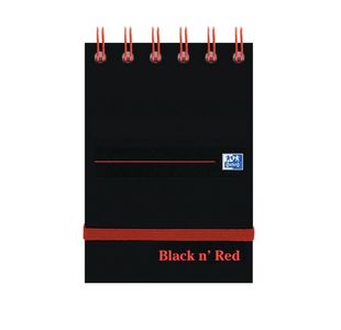 Black n Red Wire Elast Notepad A7 P5