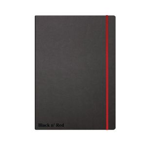 Black n Red Hard Cover Notebook A4