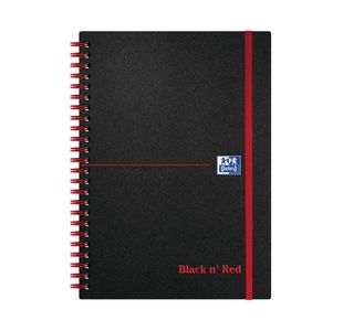 Black N Red A5 Polyprop Notebook Ruled