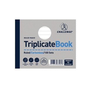 Triplicate Book 105X127 Feint Challenge