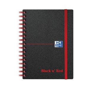 Black N Red A6 Polyprop Notebook Ruled