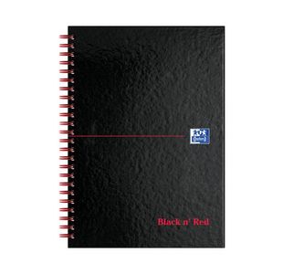 Notebook A5 Feint Black And Red L67000