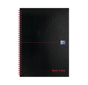 Notebook A4 Indexed Black And Red M67005