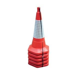 Jsp 75Cm/30In Std One Piece Cone Pk5 Red