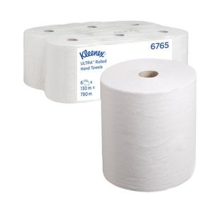 Kleenex Ultra Hand Towel Rl Wht Pk6