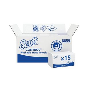 KC Scott Hand Towels White Pk15