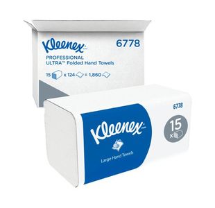 Kleenex Ult Hnd Twls V-Fd 2-Ply Pk15