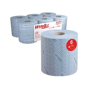 Wypall L20 E/Centrefeed Blue Pk6