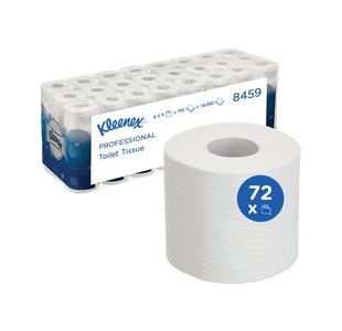 Kleenex 3-Ply Toilet Rolls Wht Pk72