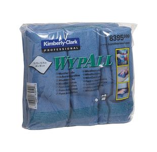 Wypall Microfibre Cloths Blue 8395 Pk6