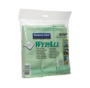 Wypall Microfibre Cloths Green 8396 Pk6