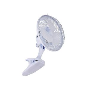 Q-Connect 6 Inch Clip On Fan White