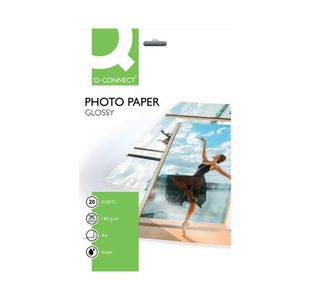 Q Connect Photo Gloss Paper A4 Pk20