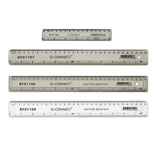 Q Connect Ruler 15Cm Clear