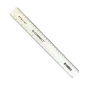 Q Connect Ruler 30Cm Clear