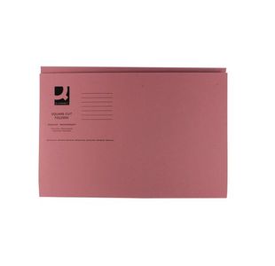 Q Connect Sqcut Folder Mediumweight Pink