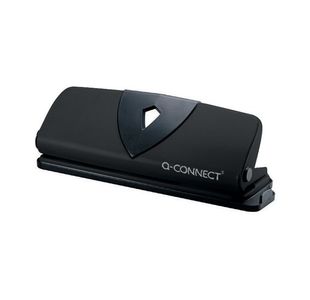 Q Connect 4Hole Punch Black