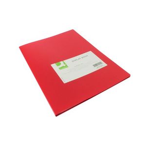 Q Connect Display Book 20Pocket Red