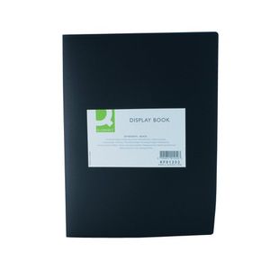 Q Connect Display Book 20Pocket Black