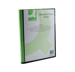 Q Connect Presentation Book 20Pkt Black