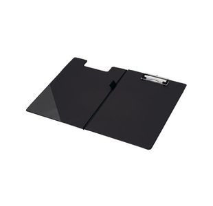 Q Connect PVC Clipboard Double Black