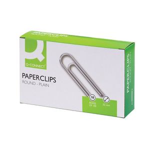 Q Connect Paperclips 32Mm Plain Pk100