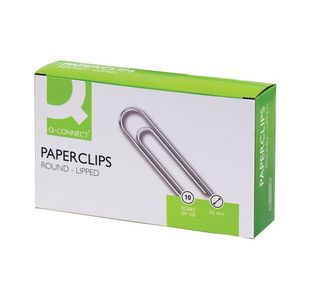 Q Connect Paperclips 32Mm Lipped Pk100