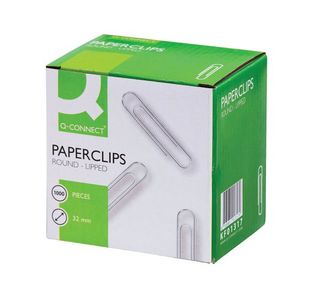 Q Connect Paperclip 32Mm Lipped Pk1000