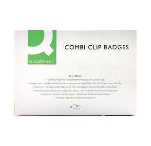 Q Connect Combination Badge 54X90Mm Pk50