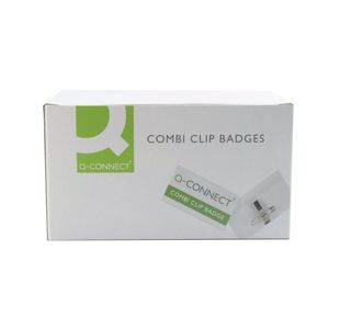 Q Connect Combination Badge 40X75Mm Pk50