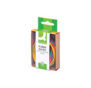 Q Connect Rubber Bands Coloured 15G