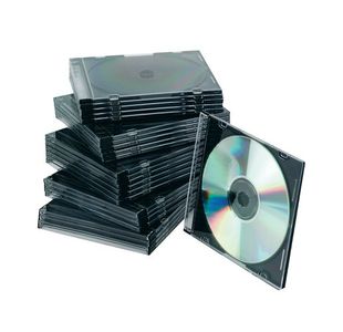 Q Connect Cd Jewel Cases Slim Black Pk25