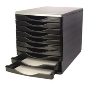 Q Connect Drawer Set 10 Drawer Blk/Grey