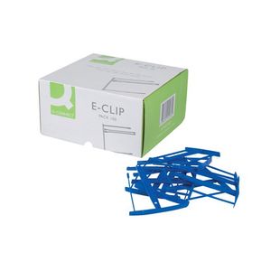 Q Connect E Clips Blue Pk100