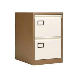 2 Drawer Filing Cabinet Coffee/Cream