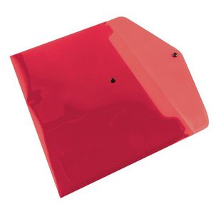 Doc Folder Polyprop A4 Red Pk 12