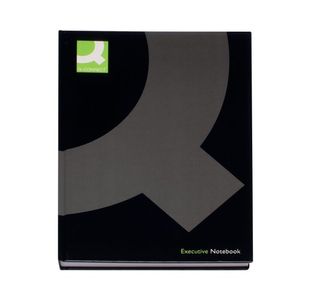 Qconnect Casebound A4 Hardback Black