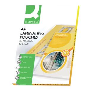 A4 Laminating Pouches Pk 100 150 Mic