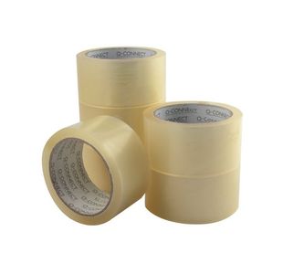 Q Connect Low-Noise Packaging Tape Clear