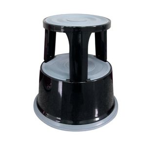 Q Connect Metal Step Stool Black