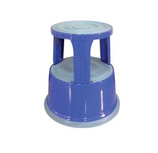 Q-Connect Metal Step Stool Blue KF04847