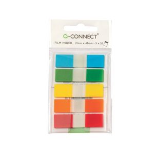 Q Connect Page Marker 1/2 Inch 5Col Asst