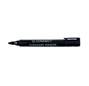 Q Conn Flipchart Marker Bullet Tip Blk