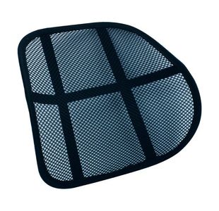 Qconnect Mesh Back Support Black Kf15413