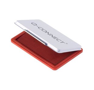 Qconnect Large Stamp Pad Metal Case Red