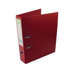 Q Leverarch File Fc Polyprop Red