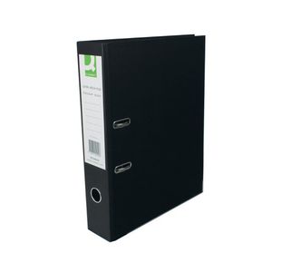 Q Leverarch File Paperbacked Fc Black