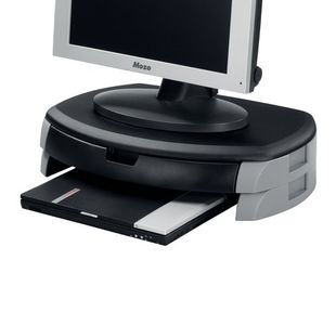 Q Connect Mon Printer Stand/Drawer Blk