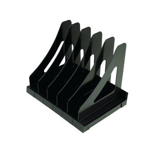 Q Connect Executive Book Rack Black